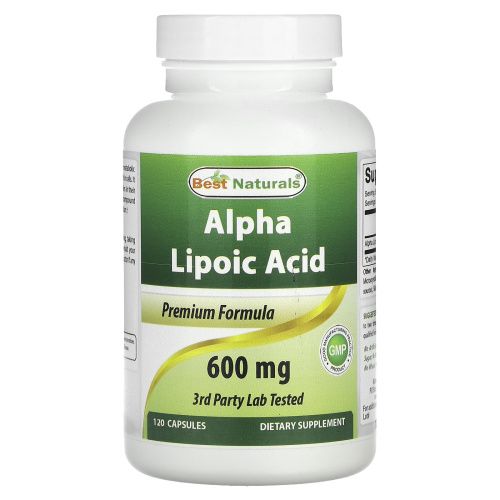 Best Naturals, Alpha Lipoic Acid, 600 mg, 120 Capsules