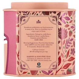 Harney & Sons, улун, клубничный молочный коктейль, 30 пакетиков, 75 г (2,67 унции)