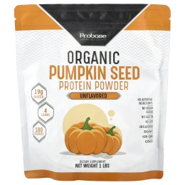 Probase Nutrition, Органический протеин из семян тыквы, без добавок, 1 фунт