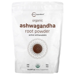 Micro Ingredients, Органический порошок из корня ашваганды, 907 г (2 фунта)