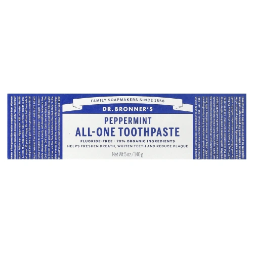 Dr. Bronner's, Универсальная зубная паста, перечная мята, 140 г (5 унций)