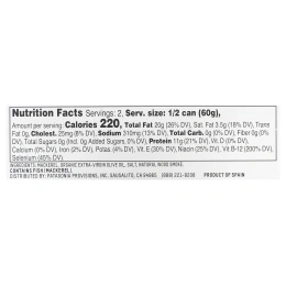 Patagonia Provisions, Копченая скумбрия в органическом оливковом масле первого отжима, 120 г (4,2 унции)