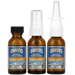Sovereign Silver, Bio-Active Silver Hydrosol, Daily + Immune Support, Trial & Travel Kit, 10 част. / Млн, 3 шт., По 29 мл (1 жидк. унц.)