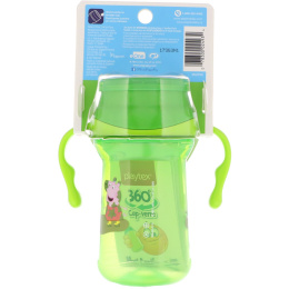 Playtex Baby, Чашка-поильник 360°, Без носика, Свинка Пеппа, Возраст от 9 месяцев и старше, 10 унц. (296 мл)