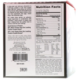 MET-Rx, Печенье с сывороточным протеином, шоколадное арахисовое масло, 8 пакетиков, 1,90 унций (54 г)