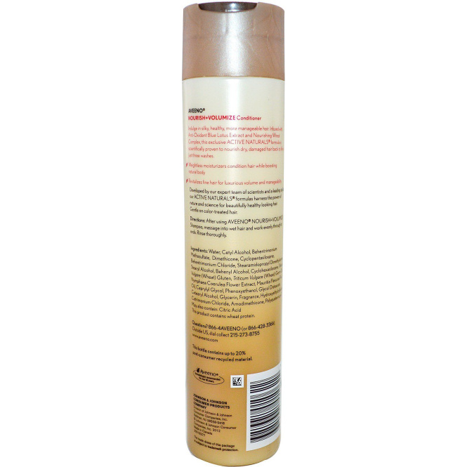 Aveeno, Active Naturals, Nourish+, Volumize Conditioner, 10.5 fl oz