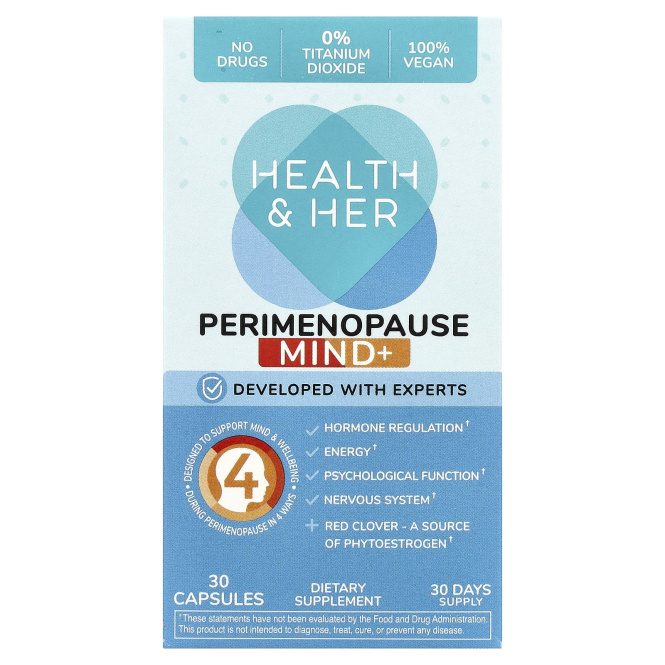 Health and Her, Perimenopause Mind +, 30 капсул