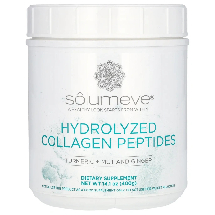 Solumeve, пептиды гидролизованного коллагена с куркумой, 400 г (14 унций)