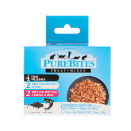 Pure Bites, Treat Mixer, For Cats, 2 Wild Tuna, 2 Wild Tuna & Salmon, 4 Pack, 1.76 oz (50 g) Each