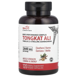 Nature's Fusions, Nutri, тонгкат али, комплекс для мужчин, 2640 мг, 120 веганских капсул (660 мг в каждой капсуле)