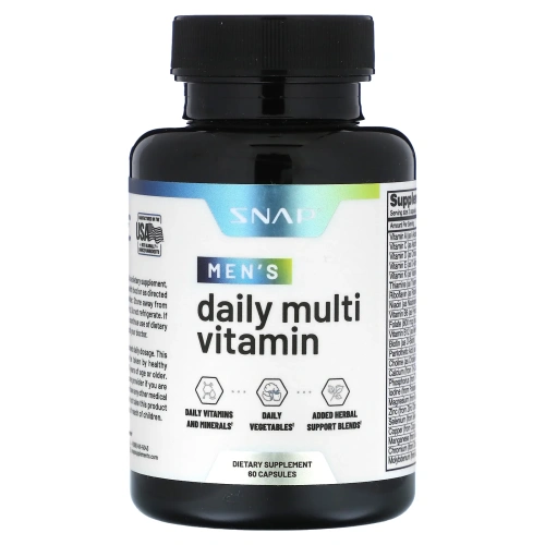 Snap Supplements, Мультивитамины для мужчин, 60 капсул