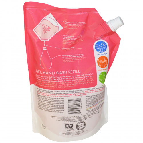 Method, Гель-мыло для рук в экономичной упаковке, Розовый грейпфрут, 34 жидких унций
