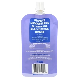 Bark Bistro, Buddy Budder, арахисовая паста, для собак, суперягодный снут, 113 г (4 унции)