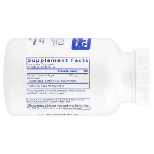 Pure Encapsulations, Куркумин`` 120 капсул