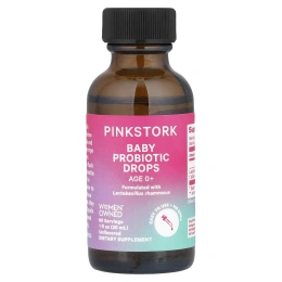 Pink Stork, Детские пробиотические капли, для детей от 0 лет, без добавок, 30 мл (1 жидк. Унция)
