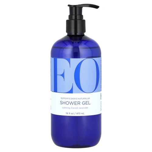 EO Products, Успокаивающий гель для душа, французская лаванда, 16 жидких унций (473 мл)