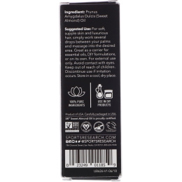 Sports Research, Sweet Almond Multi-Purpose Oil , 1 fl oz (30 ml)