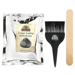 Okay Pure Naturals, Хна, стойкая краска для волос, темно-коричневый, 56,7 г (2 унции)