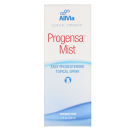 AllVia, Progensa Mist, Легкий в применении точечный спрей с прогестероном, 1 унц. (30 мл)