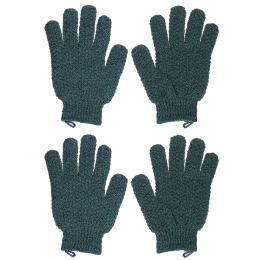 Beauty By Earth, Отшелушивающие перчатки, для среднего отшелушивания, зеленые, 2 пары