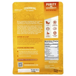 Cederberg Tea Co, ройбуш, лимон и соты, без кофеина, 30 чайных пакетиков, 60 г (2,1 унции)