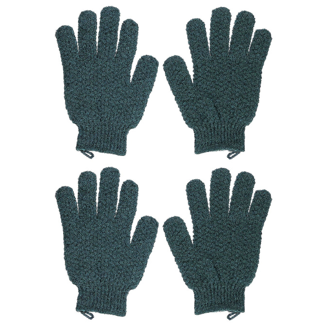 Beauty By Earth, Отшелушивающие перчатки, для среднего отшелушивания, зеленые, 2 пары