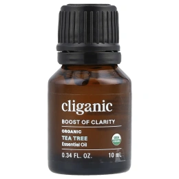 Cliganic, Boost of Clarity ™, органическое эфирное масло, чайное дерево, 10 мл (0,34 жидк. Унции)