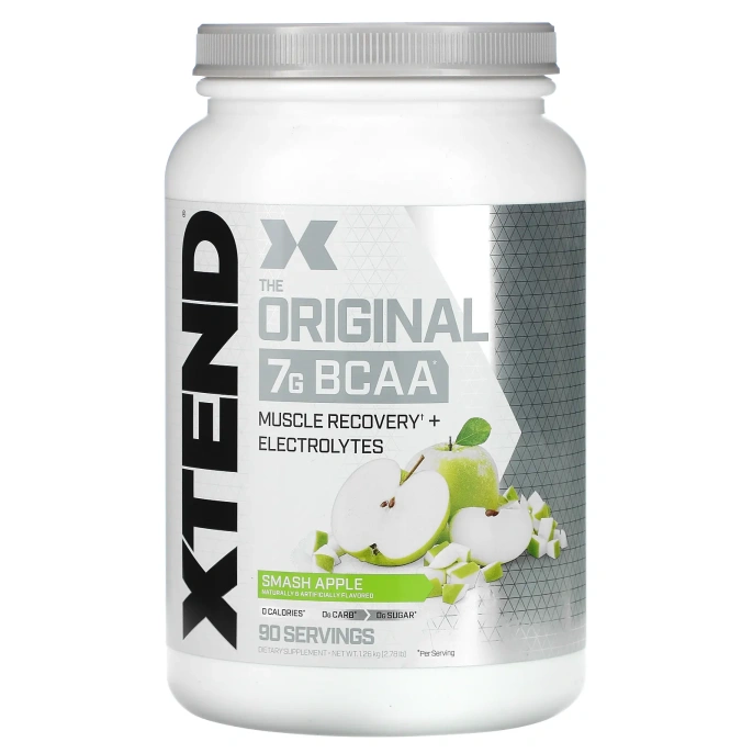 XTEND, The Original, 7 г аминокислот с разветвленной цепью (BCAA), со вкусом яблока, 1,26 кг (2,78 фунта)