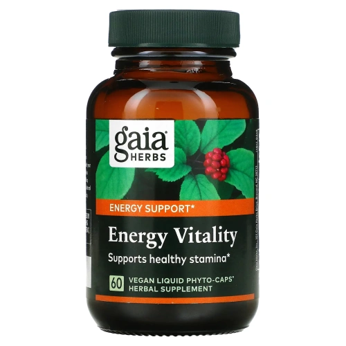 Gaia Herbs, Energy Vitality 60 жидких капсул