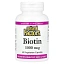Natural Factors, Биотин, 5000 мкг, 60 вегетарианских капсул