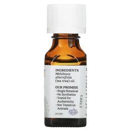 Aura Cacia, Эфирное масло чайного дерева, .5 жидких унций (15 мл)