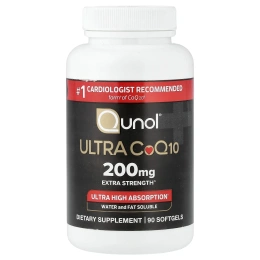 Qunol, Ultra CoQ10, 200 мг, 90 капсул