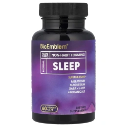 BioEmblem, для сна, 60 растительных капсул