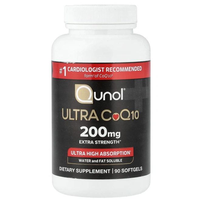 Qunol, Ultra CoQ10, 200 мг, 90 капсул