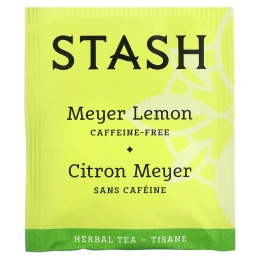Stash Tea, Herbal Tea, лимон Мейера, без кофеина, 20 чайных пакетиков, 38 г (1,3 унции)