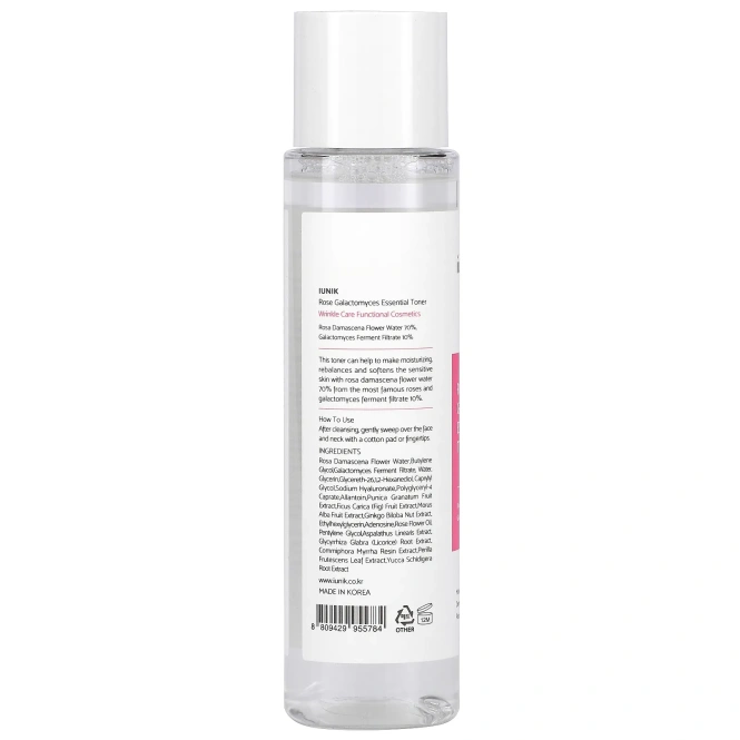 iUNIK, Эфирный тоник Rose Galactomyces, 200 мл (6,7 жидк. Унции)