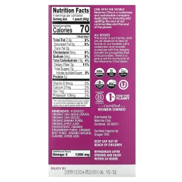 Mamma Chia, Органический сок чиа, энергетическая закуска, клубника-банан, 4 пластиковых бутылки, 3.5 унции (99 г) шт.