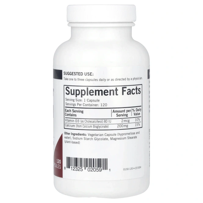 Kirkman Labs, Кальций Био-Макс, 200 мг, 120 капсул