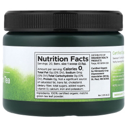 Swanson, сертифицированный органический зеленый чай матча, 50 г (1,76 унции)