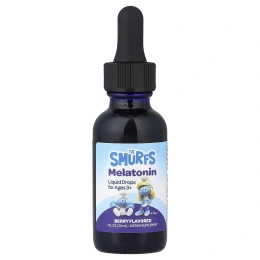 The Smurfs, мелатонин, капли, для детей от 3 лет, ягодный вкус, 30 мл (1 жидк. унция)