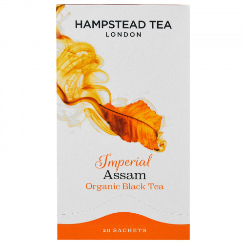 Hampstead Tea, Organic Black Tea, Imperial Assam, 20 Sachets, 1.41 oz (40 g)