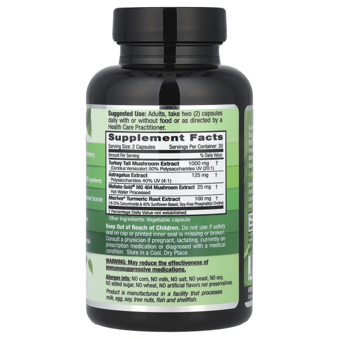 Emerald Laboratories, Здоровье глубокого иммунитета, 60 растительных капсул