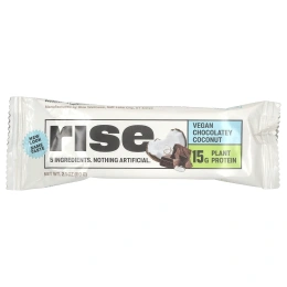 Rise Bar, Протеиновый батончик, веганский кокос в шоколаде, 12 батончиков, 60 г (2,1 унции)