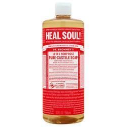 Dr. Bronner's, Чистое Кастильское мыло Розовое 32 жидких унции