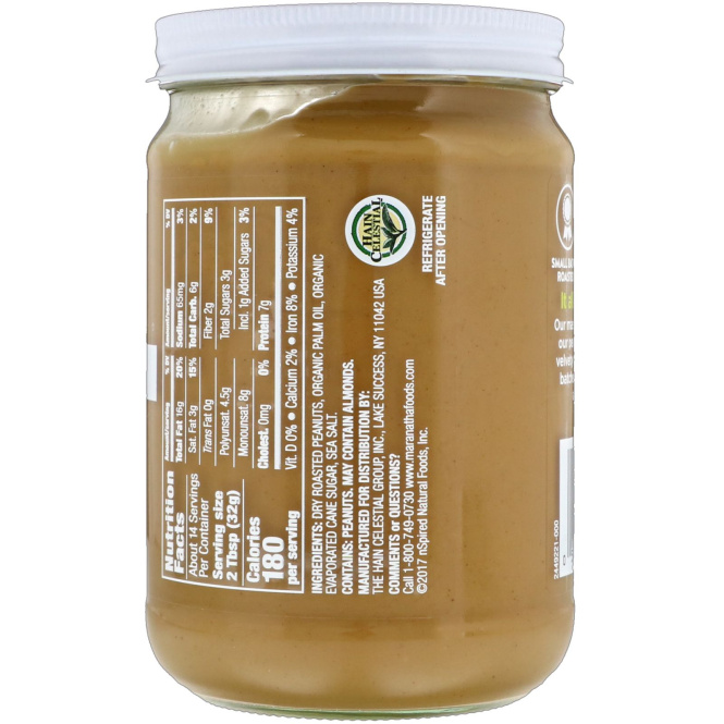 MaraNatha, Peanut Butter, Creamy, 16 oz (454 g)