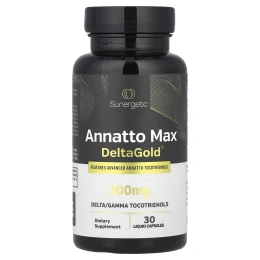 Sunergetic, Annatto Max DeltaGold®, 300 мг, 30 жидких капсул