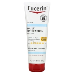 Eucerin, ежедневный увлажняющий крем, SPF 30, без отдушек, 226 г (8 унций)