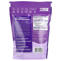 Viactiv, Хорошо усваиваемый магний, ягодное ассорти, 125 мг, 30 жевательных таблеток