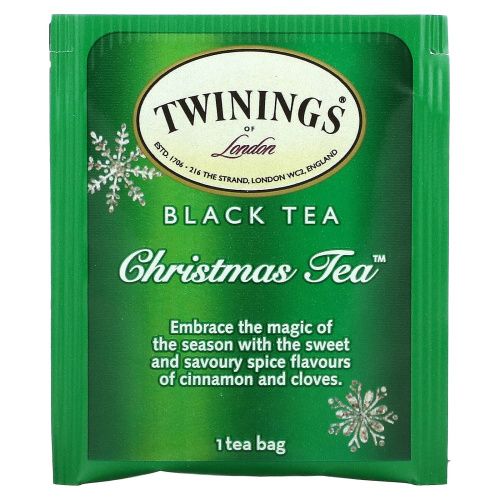 Twinings, Рождественский чай, черный чай высшего сорта, 20 пакетиков, 1.41 унций (40 г)