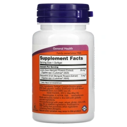 NOW Lutein & Zeaxanthin, 60 капс.
